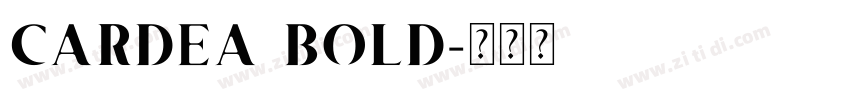 CARDEA BOLD字体转换
